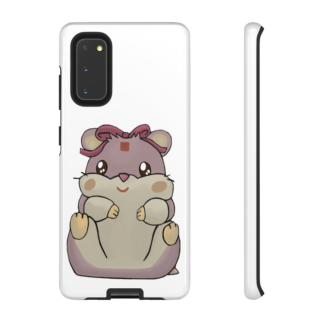 Purple Hamster Tough Case featuring a vibrant design with dual-layer protection for smartphones.