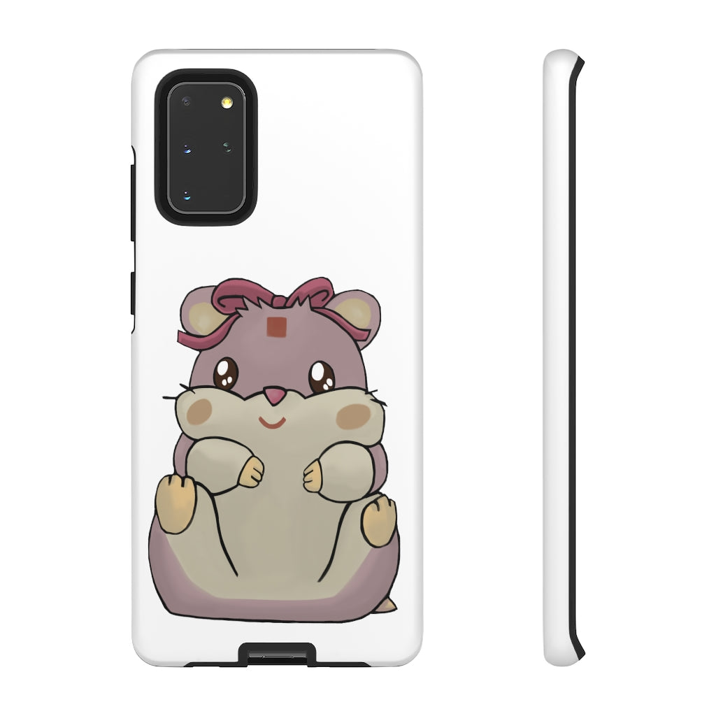 Purple Hamster Tough Case featuring a vibrant design with dual-layer protection for smartphones.