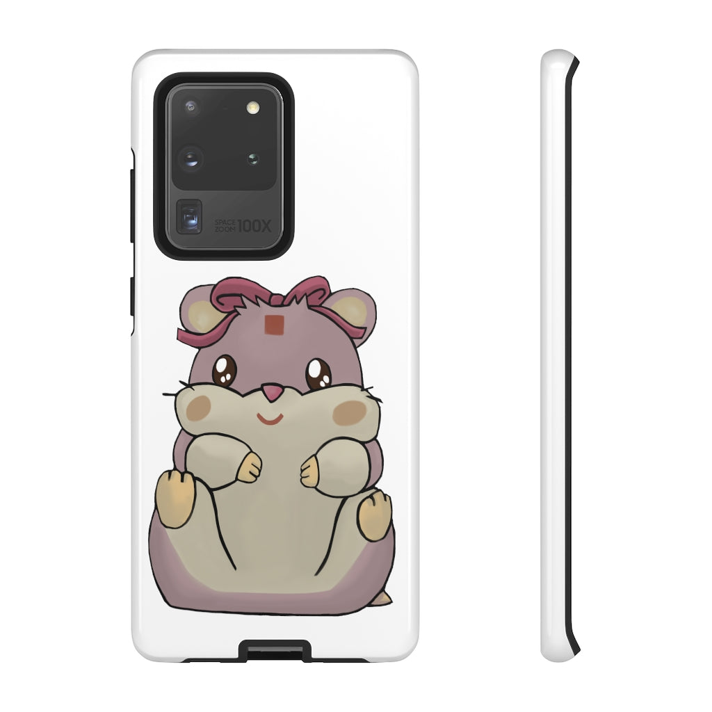 Purple Hamster Tough Case featuring a vibrant design with dual-layer protection for smartphones.