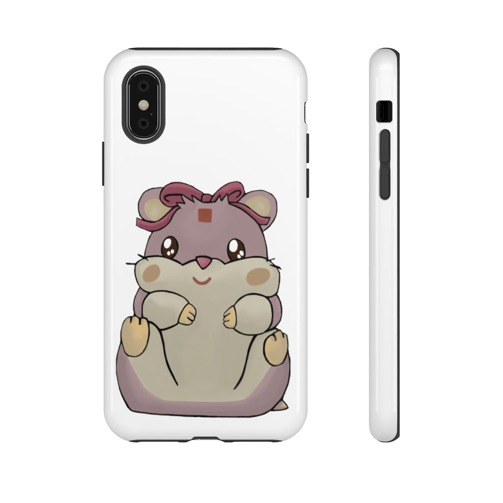 Purple Hamster Tough Case featuring a vibrant design with dual-layer protection for smartphones.