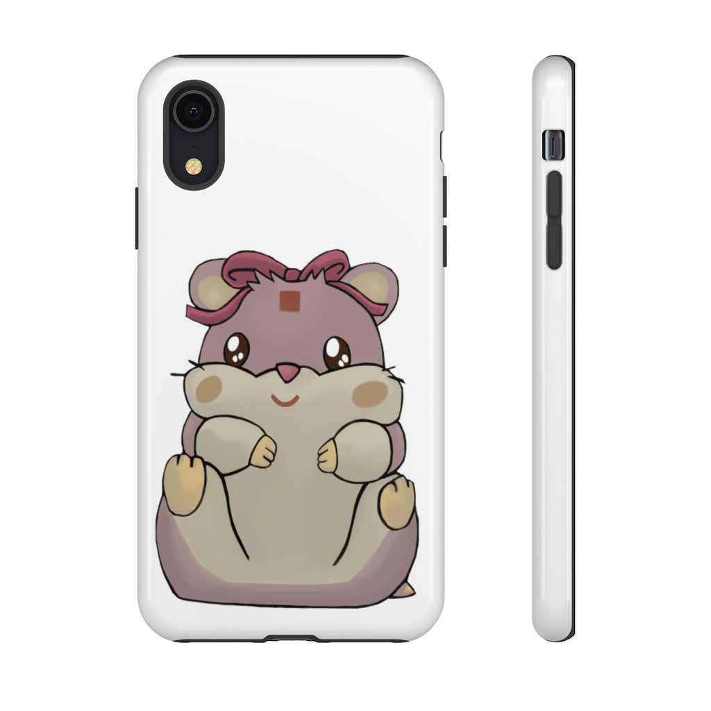 Purple Hamster Tough Case featuring a vibrant design with dual-layer protection for smartphones.