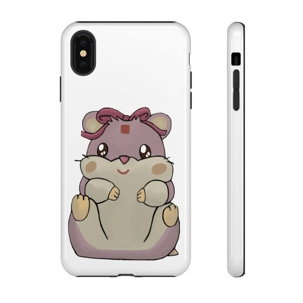 Purple Hamster Tough Case featuring a vibrant design with dual-layer protection for smartphones.