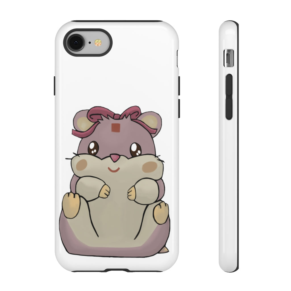 Purple Hamster Tough Case featuring a vibrant design with dual-layer protection for smartphones.