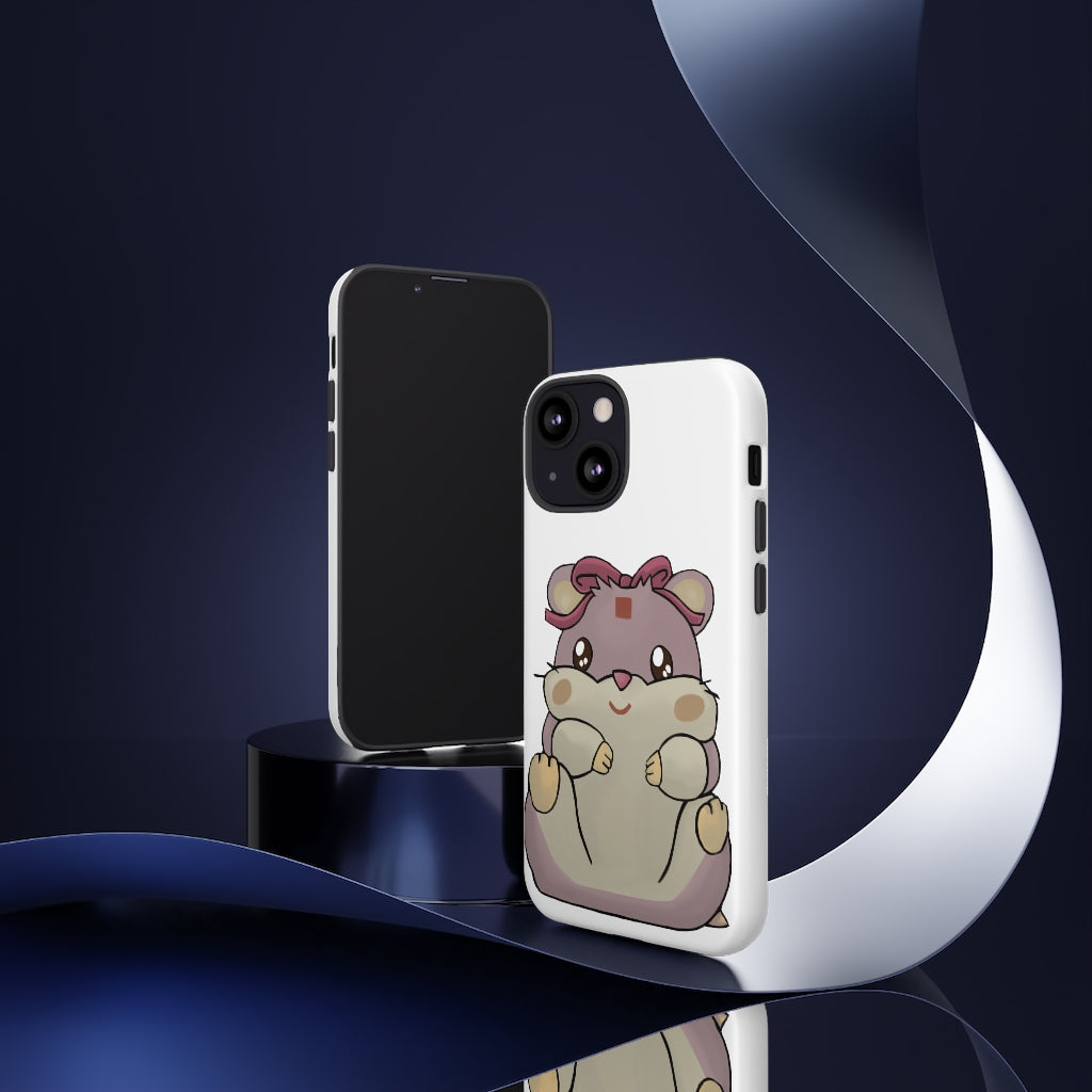 Purple Hamster Tough Case featuring a vibrant design with dual-layer protection for smartphones.