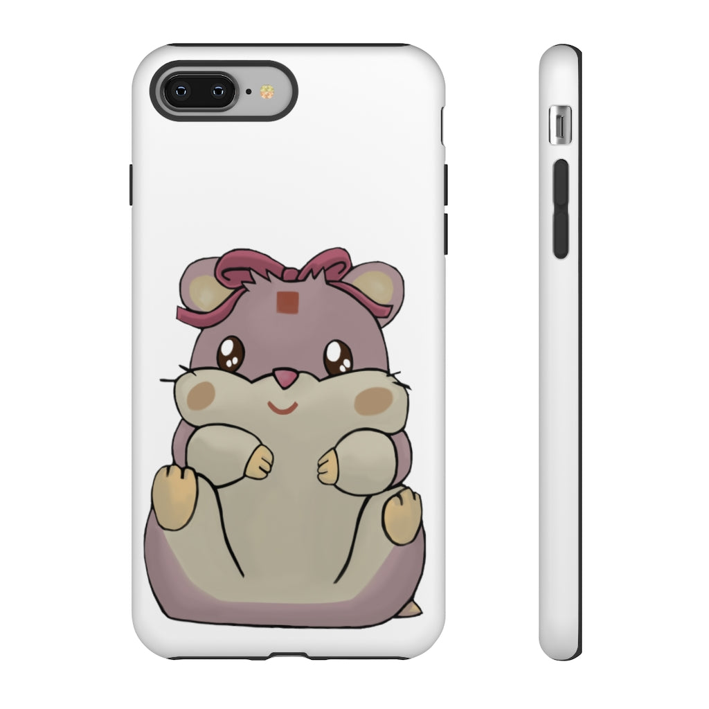 Purple Hamster Tough Case featuring a vibrant design with dual-layer protection for smartphones.