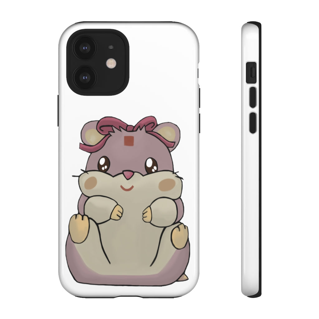 Purple Hamster Tough Case featuring a vibrant design with dual-layer protection for smartphones.