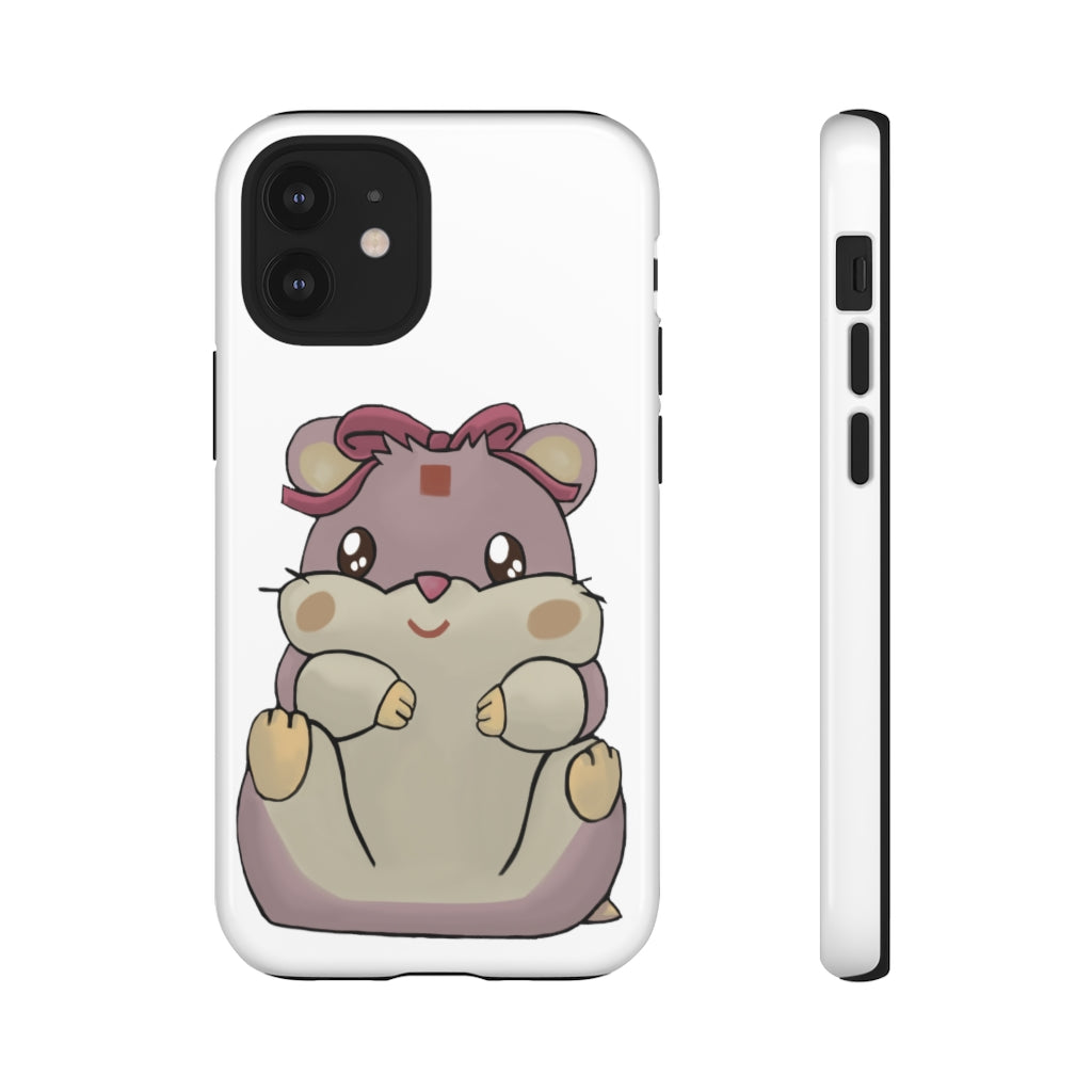 Purple Hamster Tough Case featuring a vibrant design with dual-layer protection for smartphones.