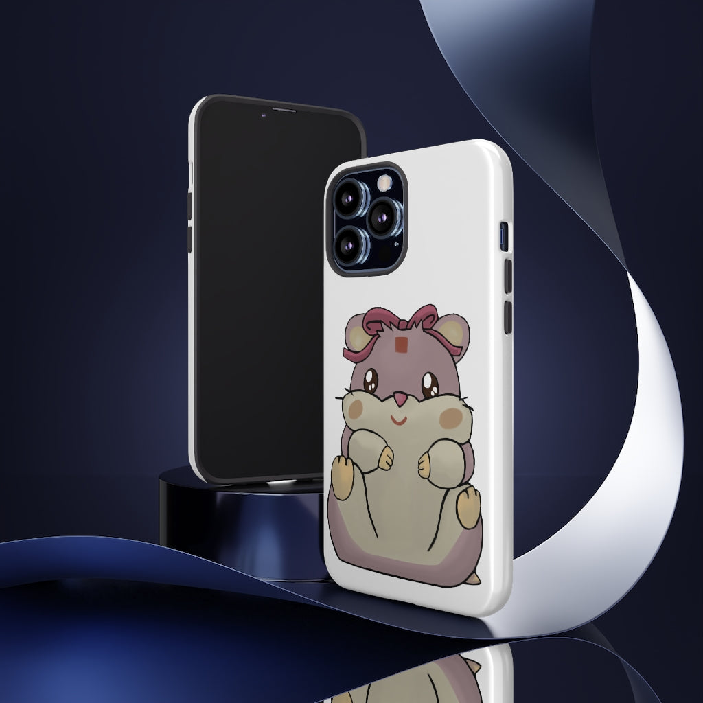 Purple Hamster Tough Case featuring a vibrant design with dual-layer protection for smartphones.