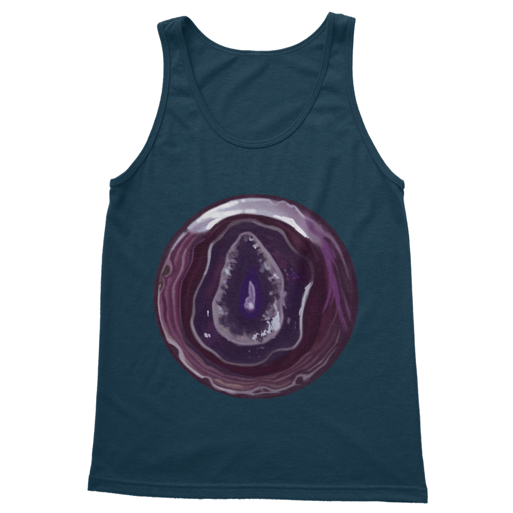 Purple Rock Classic Adult Vest Top in various colors, showcasing its unisex design and comfortable fit.