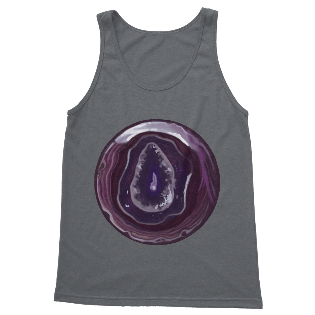 Purple Rock Classic Adult Vest Top in various colors, showcasing its unisex design and comfortable fit.