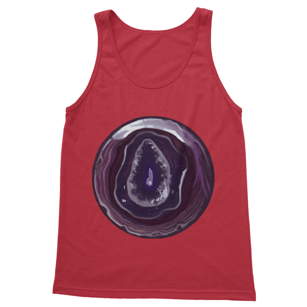 Purple Rock Classic Adult Vest Top in various colors, showcasing its unisex design and comfortable fit.