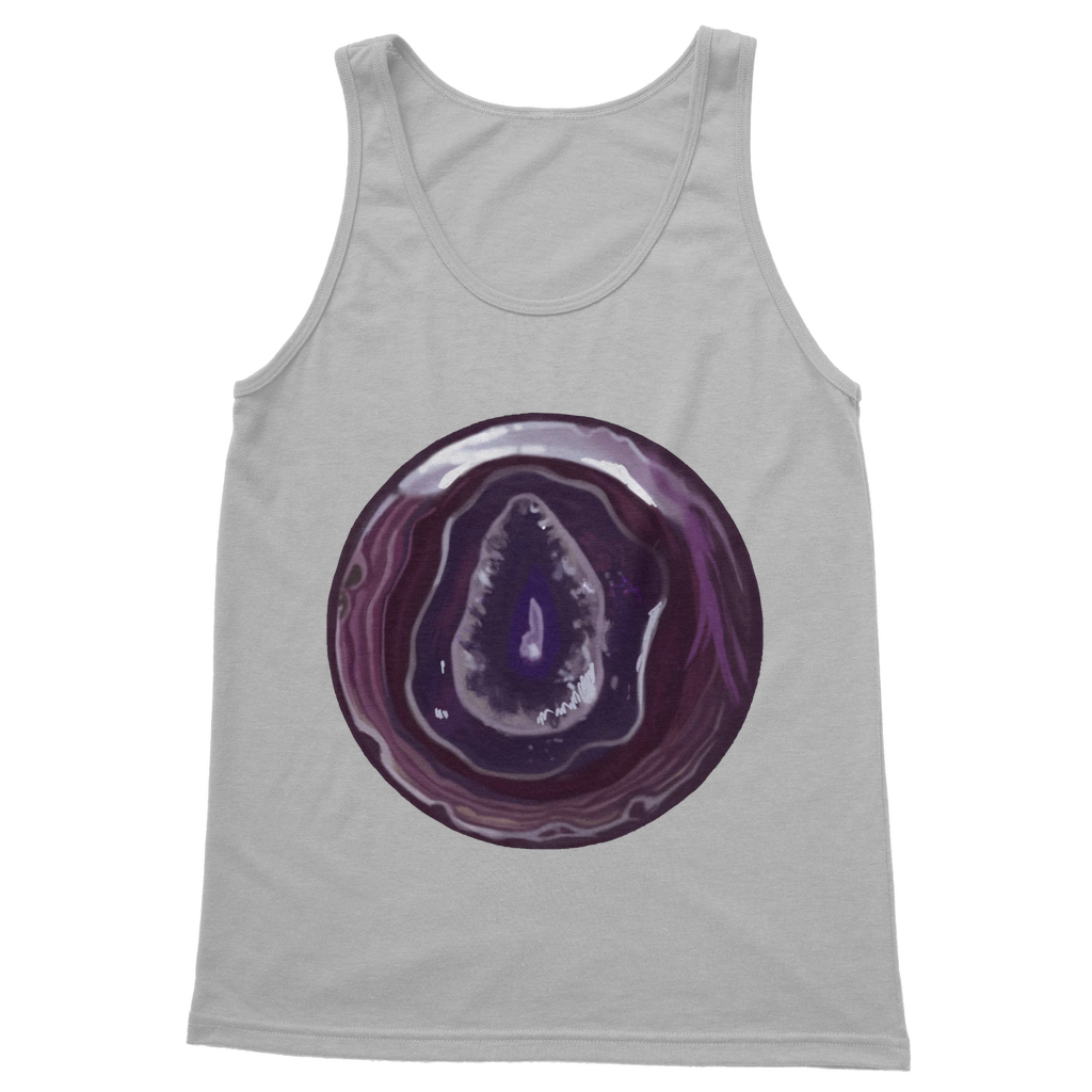 Purple Rock Classic Adult Vest Top in various colors, showcasing its unisex design and comfortable fit.