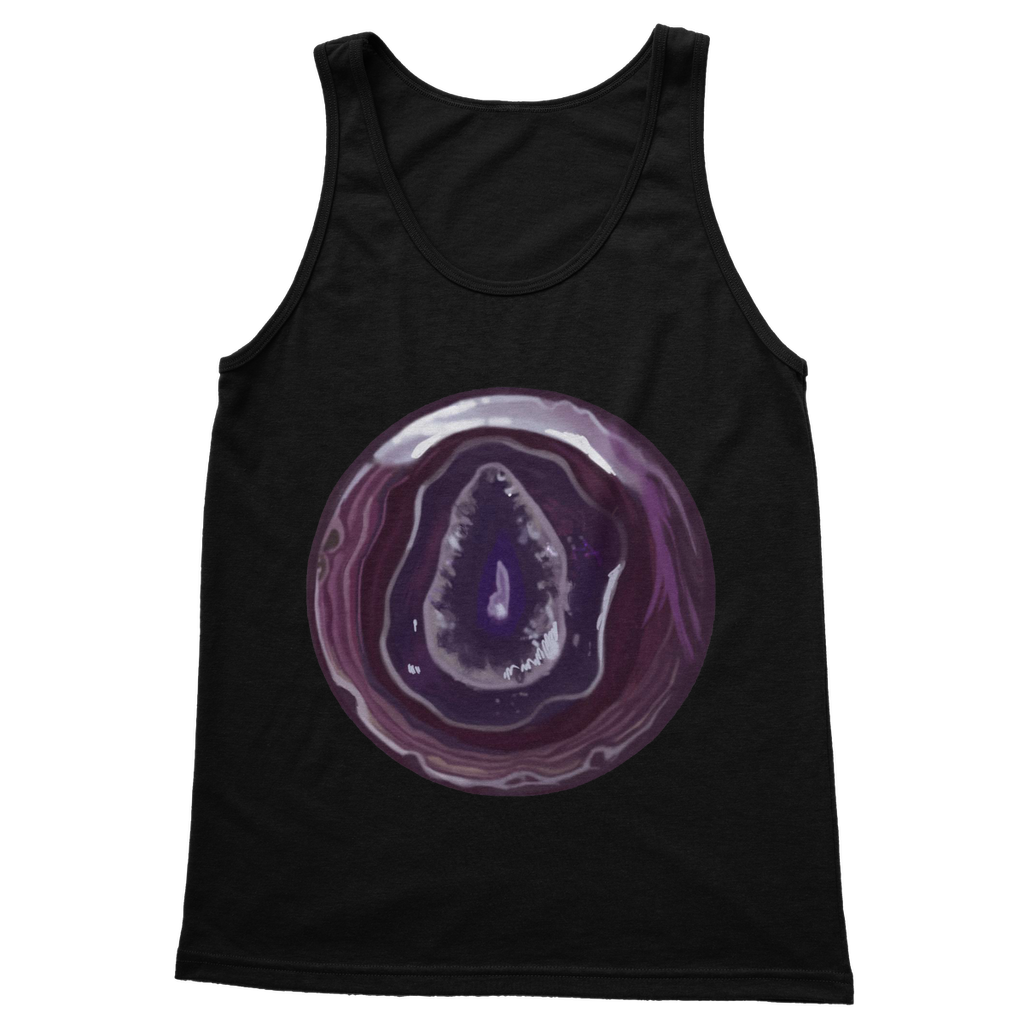 Purple Rock Classic Adult Vest Top in various colors, showcasing its unisex design and comfortable fit.