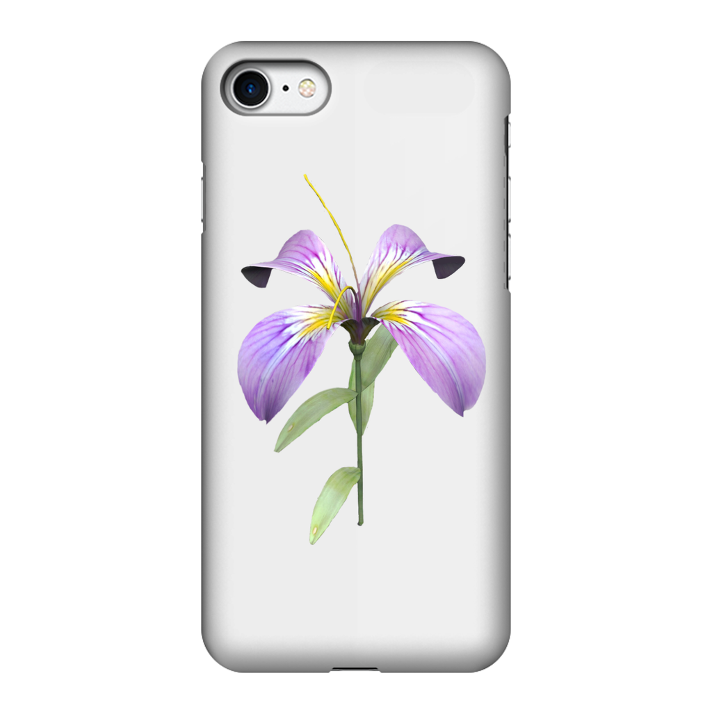 PurpleFlower Fully Printed Tough Phone Case showcasing vibrant design and dual-layer protection.