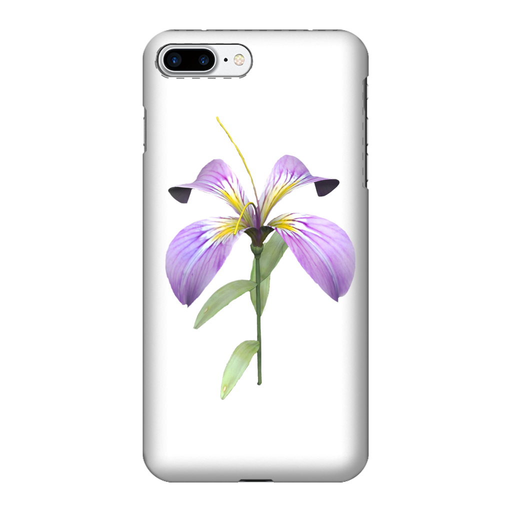 PurpleFlower Fully Printed Tough Phone Case showcasing vibrant design and dual-layer protection.