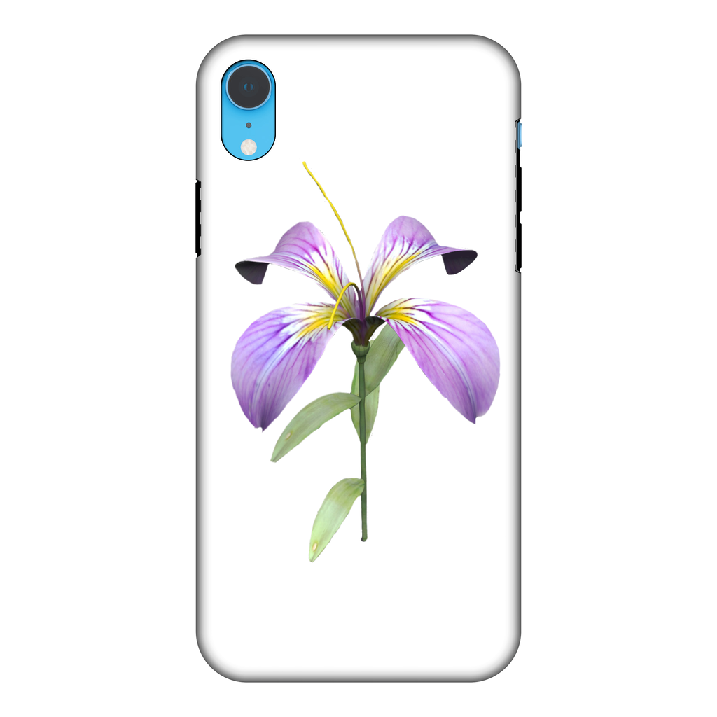 PurpleFlower Fully Printed Tough Phone Case showcasing vibrant design and dual-layer protection.