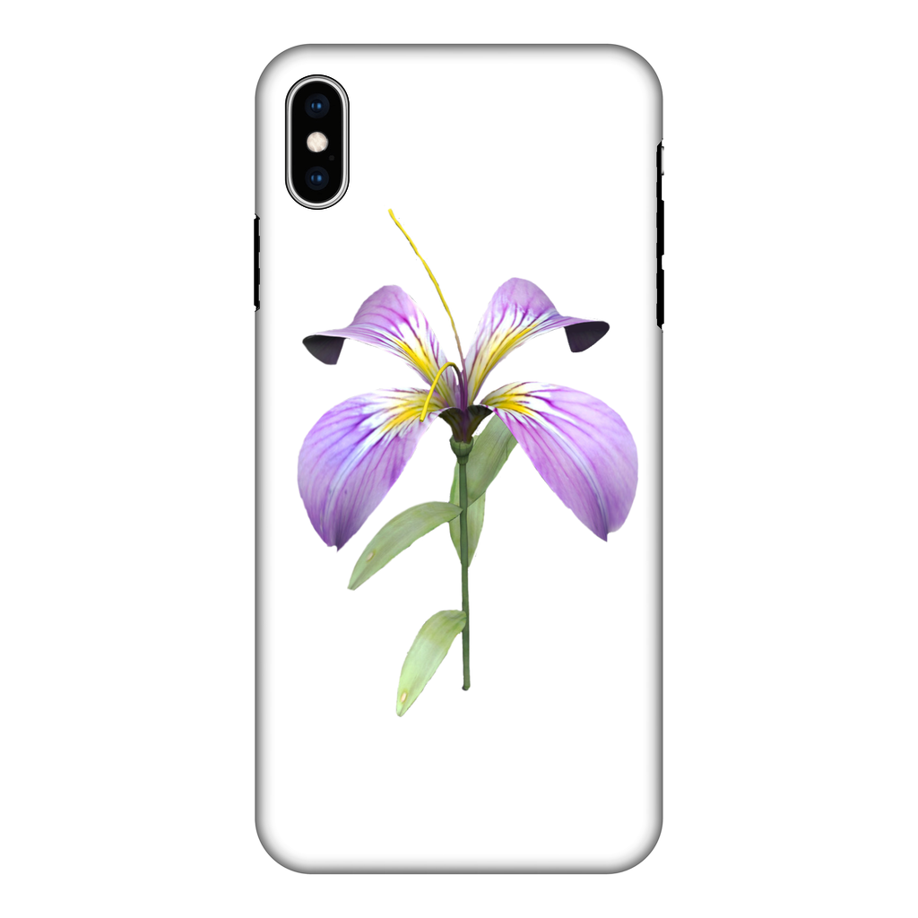 PurpleFlower Fully Printed Tough Phone Case showcasing vibrant design and dual-layer protection.