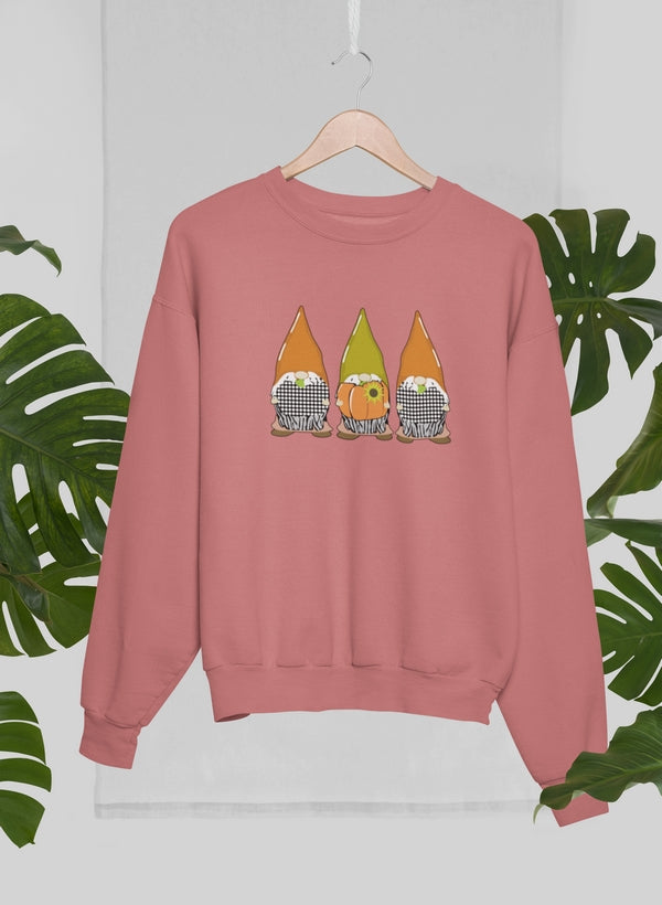 Cozy Quarantinin' And Chillin With My Gnomies Sweat Shirt featuring a unique design, perfect for lounging.