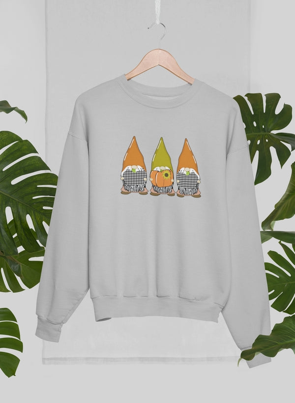 Cozy Quarantinin' And Chillin With My Gnomies Sweat Shirt featuring a unique design, perfect for lounging.