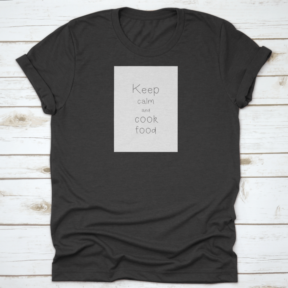 Quote Food Calligraphy Style design featuring elegant hand lettering on a soft cotton fabric.