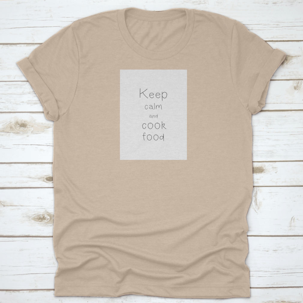 Quote Food Calligraphy Style design featuring elegant hand lettering on a soft cotton fabric.