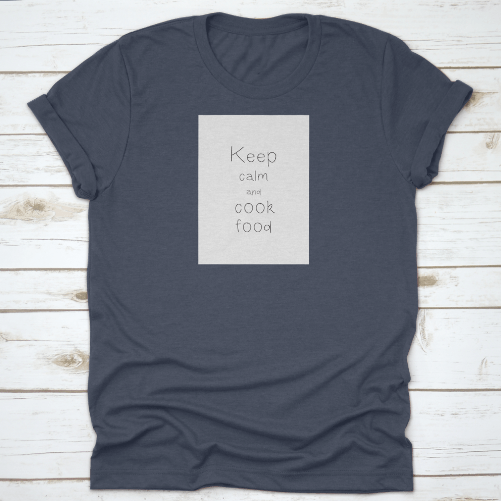 Quote Food Calligraphy Style design featuring elegant hand lettering on a soft cotton fabric.