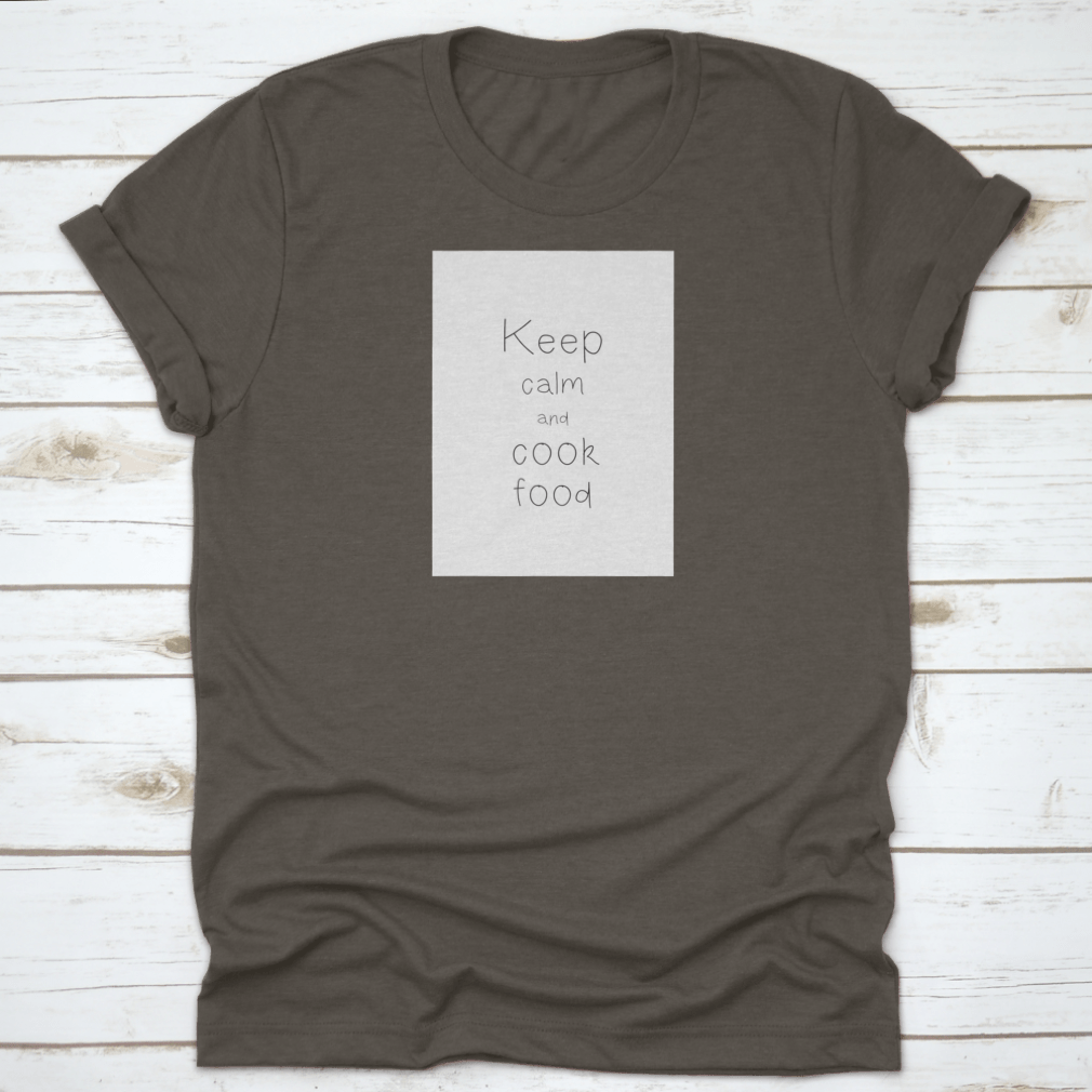 Quote Food Calligraphy Style design featuring elegant hand lettering on a soft cotton fabric.