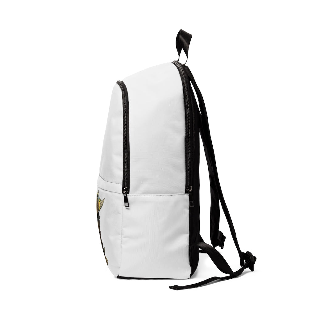 Raptor Barrel Unisex Fabric Backpack in stylish design, showcasing adjustable straps and padded back panel, perfect for school and outdoor use.