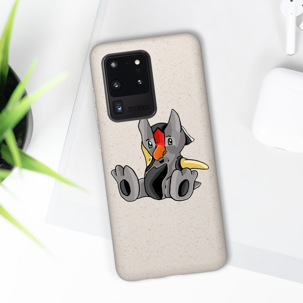 Raylow Biodegradable Case made from plant-based materials, featuring a slim design and precise cutouts for connectivity.