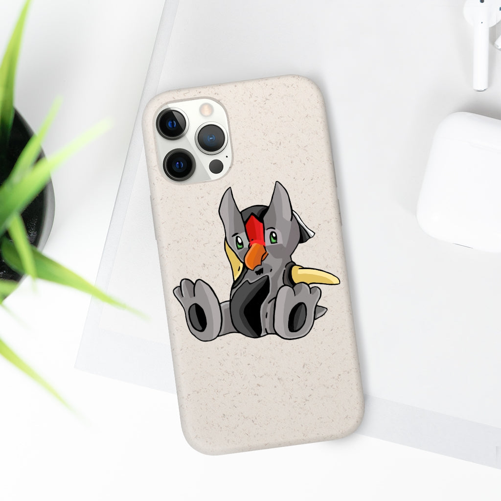 Raylow Biodegradable Case made from plant-based materials, featuring a slim design and precise cutouts for connectivity.