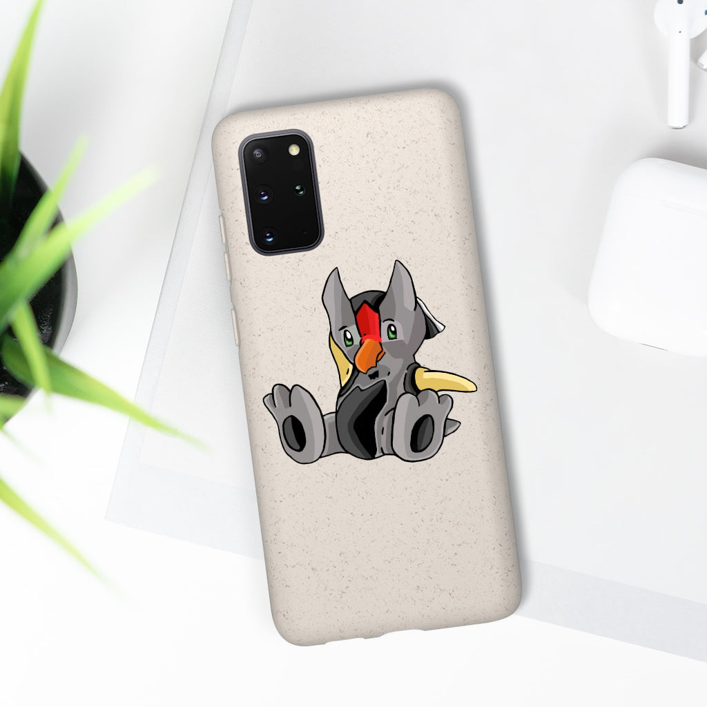 Raylow Biodegradable Case made from plant-based materials, featuring a slim design and precise cutouts for connectivity.