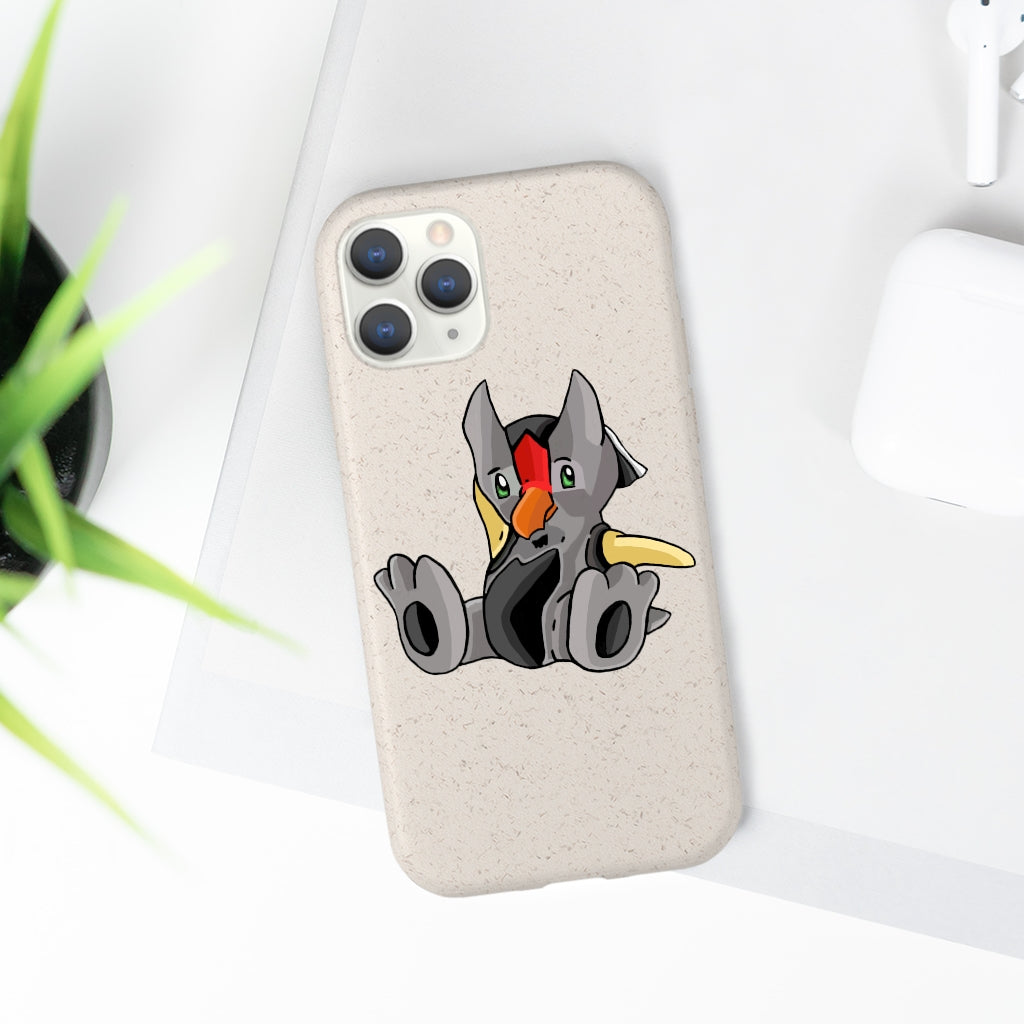 Raylow Biodegradable Case made from plant-based materials, featuring a slim design and precise cutouts for connectivity.