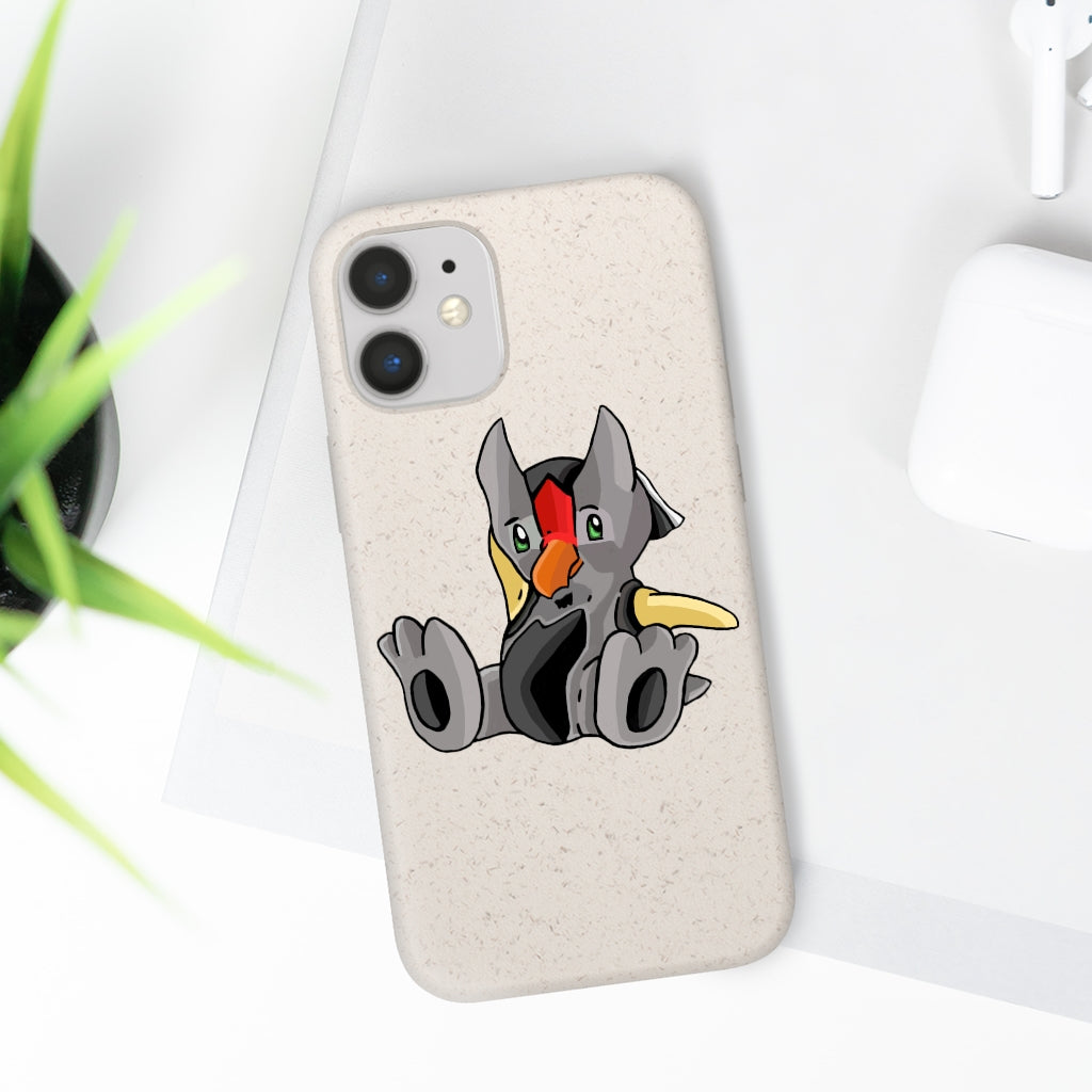 Raylow Biodegradable Case made from plant-based materials, featuring a slim design and precise cutouts for connectivity.