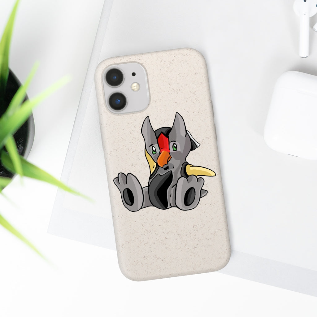 Raylow Biodegradable Case made from plant-based materials, featuring a slim design and precise cutouts for connectivity.