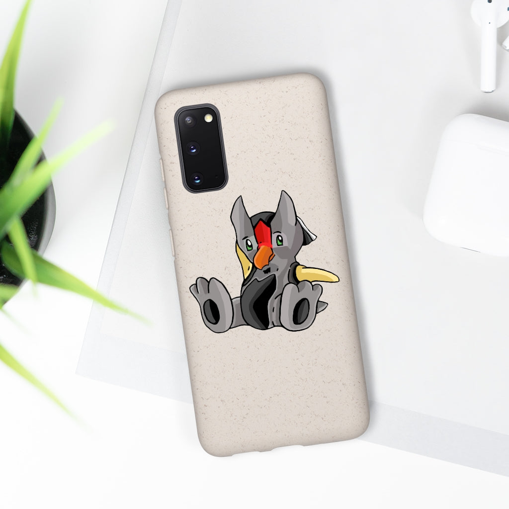 Raylow Biodegradable Case made from plant-based materials, featuring a slim design and precise cutouts for connectivity.