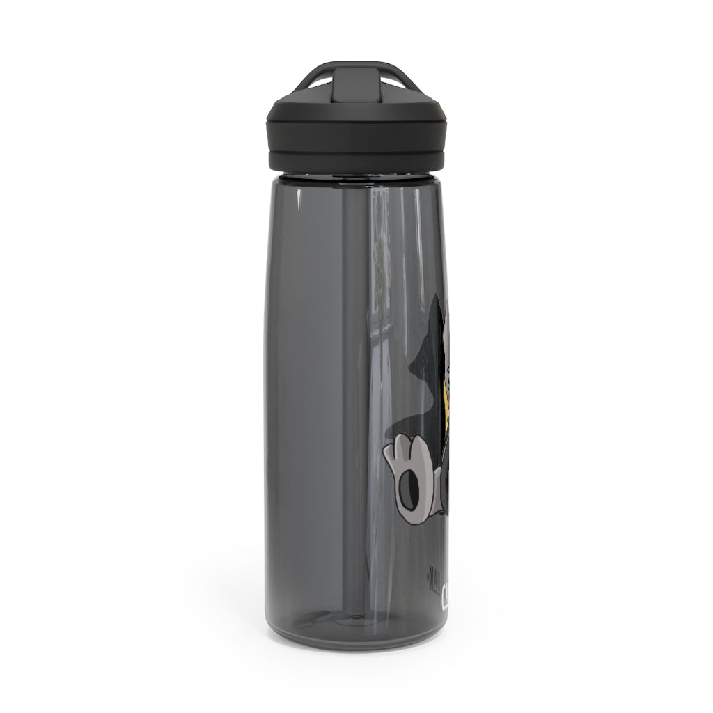 Raylow CamelBak Eddy® Water Bottle in 20oz and 25oz sizes, showcasing its durable Tritan™ material and spill-proof design.