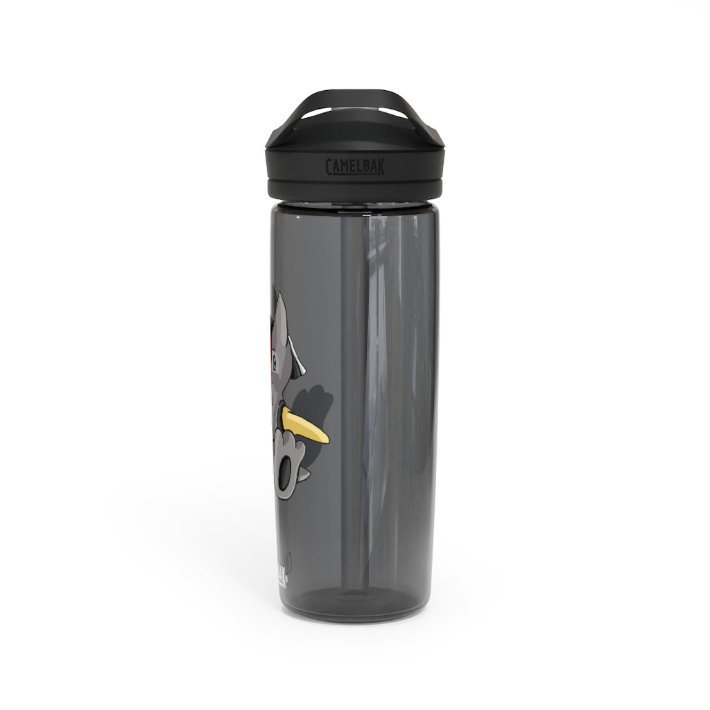 Raylow CamelBak Eddy® Water Bottle in 20oz and 25oz sizes, showcasing its durable Tritan™ material and spill-proof design.