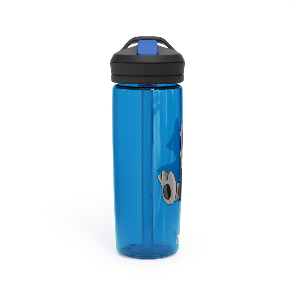 Raylow CamelBak Eddy® Water Bottle in 20oz and 25oz sizes, showcasing its durable Tritan™ material and spill-proof design.