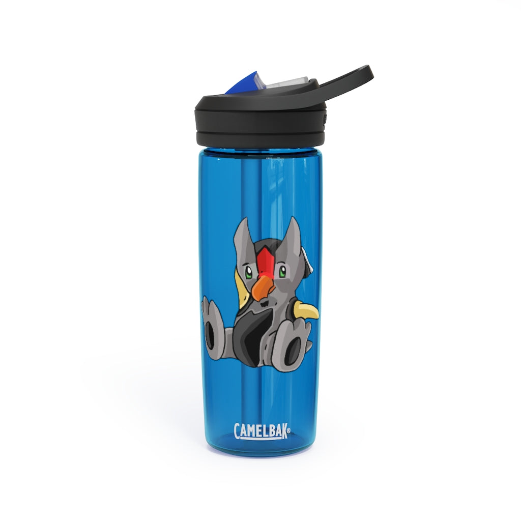 Raylow CamelBak Eddy® Water Bottle in 20oz and 25oz sizes, showcasing its durable Tritan™ material and spill-proof design.