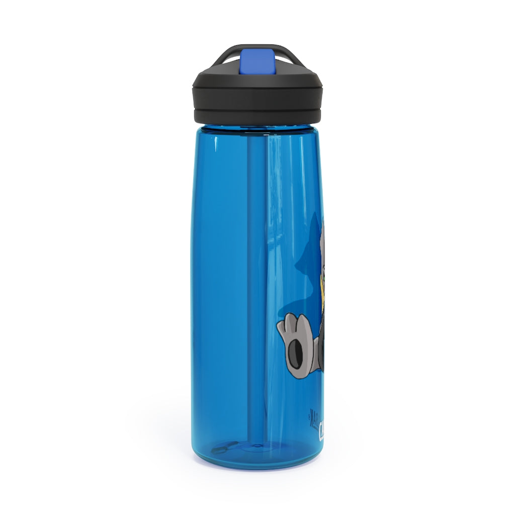 Raylow CamelBak Eddy® Water Bottle in 20oz and 25oz sizes, showcasing its durable Tritan™ material and spill-proof design.