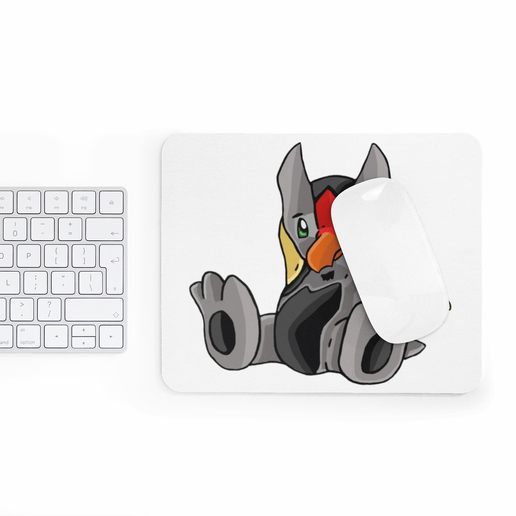 Raylow Mouse Pad featuring a vibrant full print design on a smooth Neoprene surface, ideal for enhancing desk aesthetics.