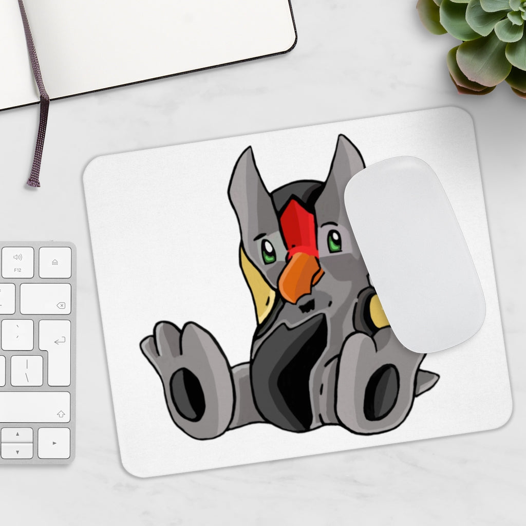 Raylow Mouse Pad featuring a vibrant full print design on a smooth Neoprene surface, ideal for enhancing desk aesthetics.