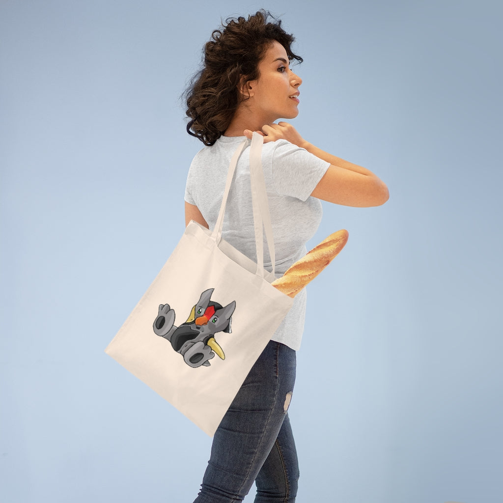 Raylow Tote Bag made of 100% cotton with long handles and cross stitching, available in multiple colors.