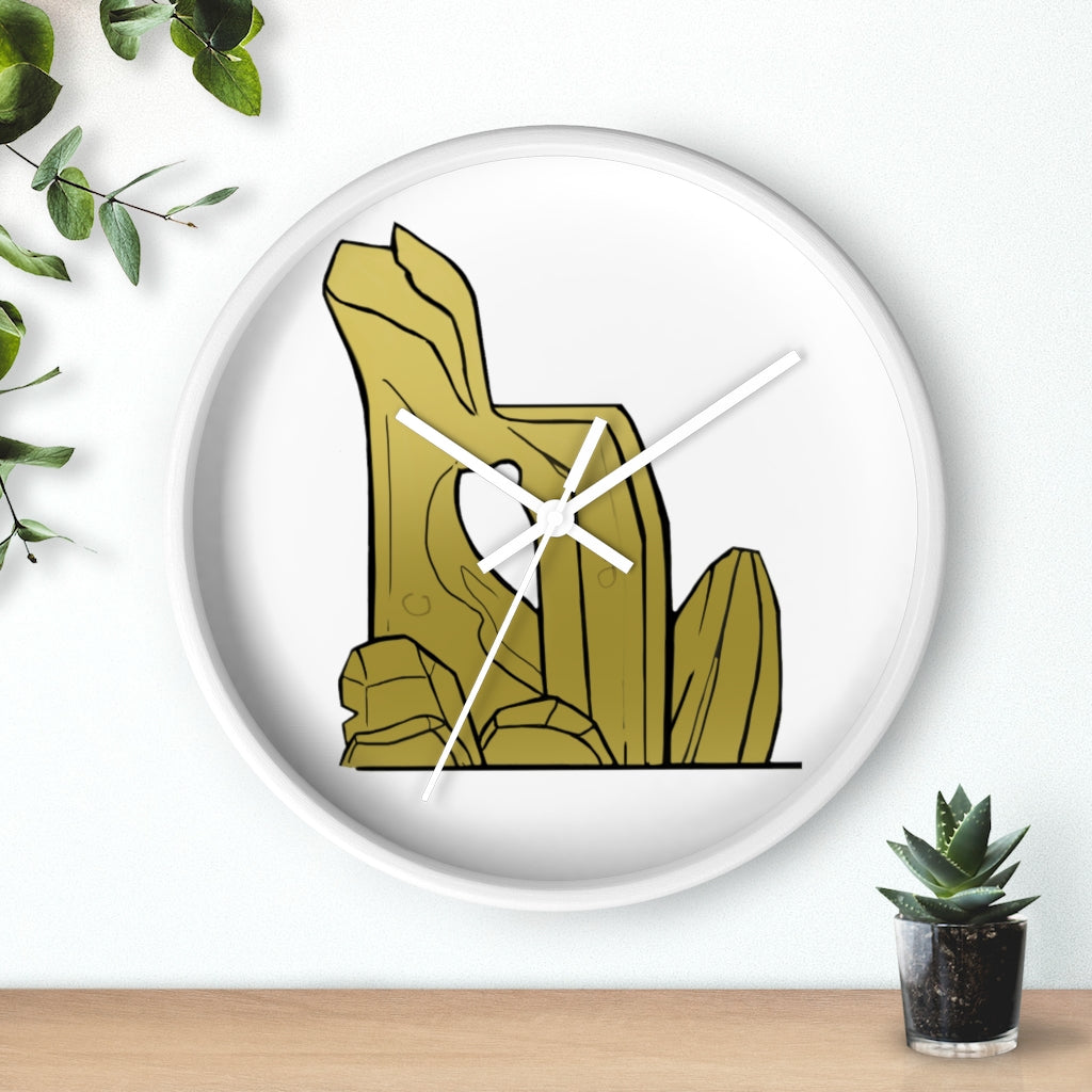 Rbock Wall Clock with a wooden frame and plexiglass face, showcasing a stylish design for indoor use.