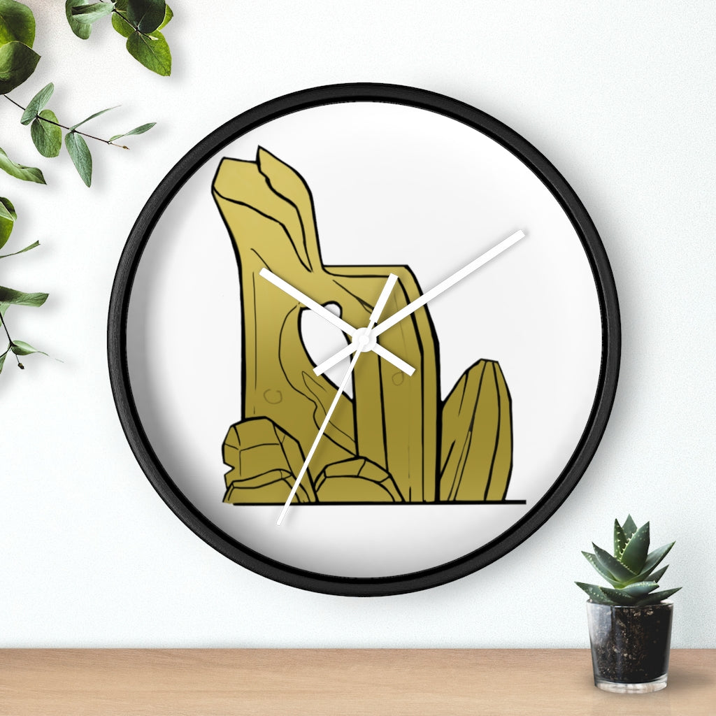 Rbock Wall Clock with a wooden frame and plexiglass face, showcasing a stylish design for indoor use.