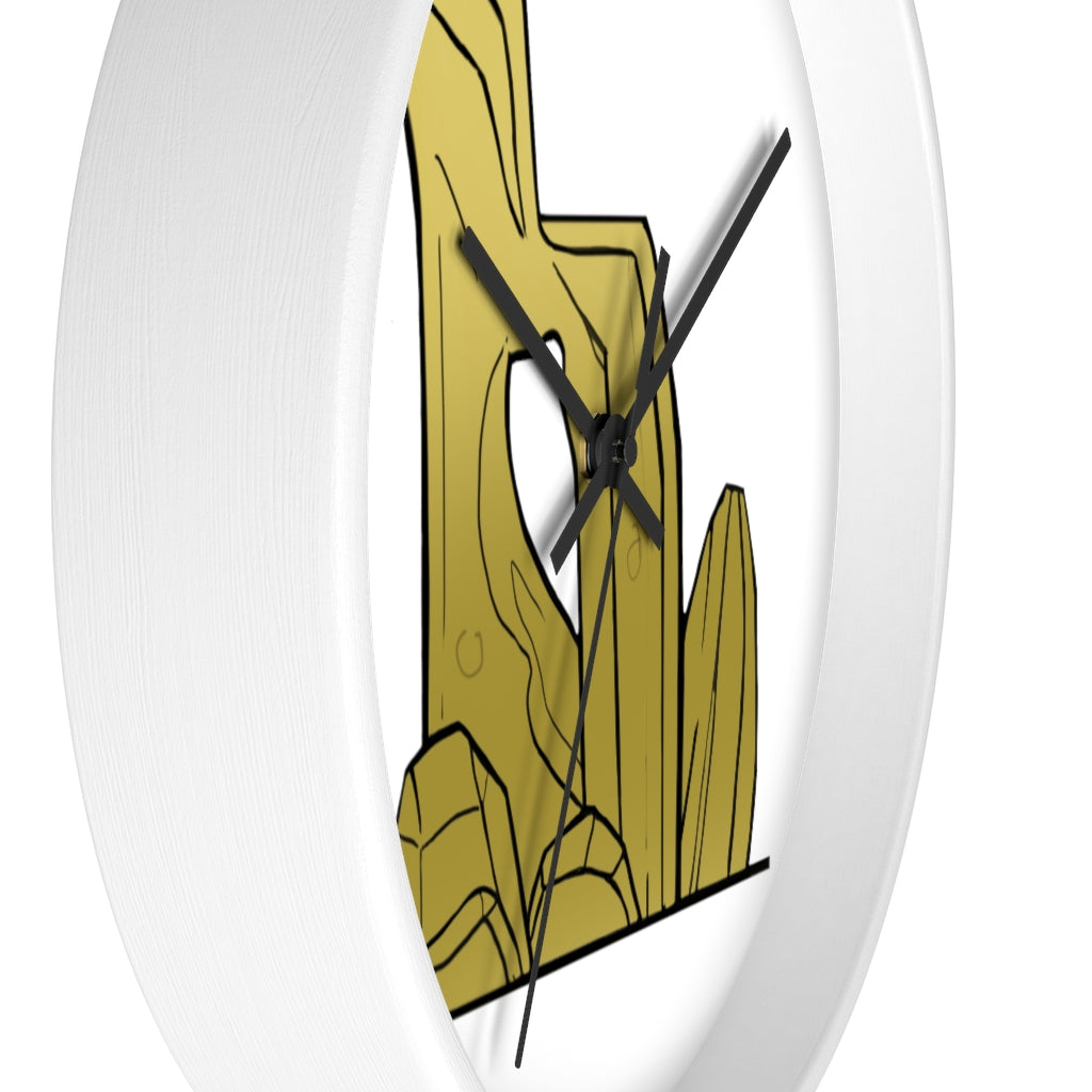 Rbock Wall Clock with a wooden frame and plexiglass face, showcasing a stylish design for indoor use.