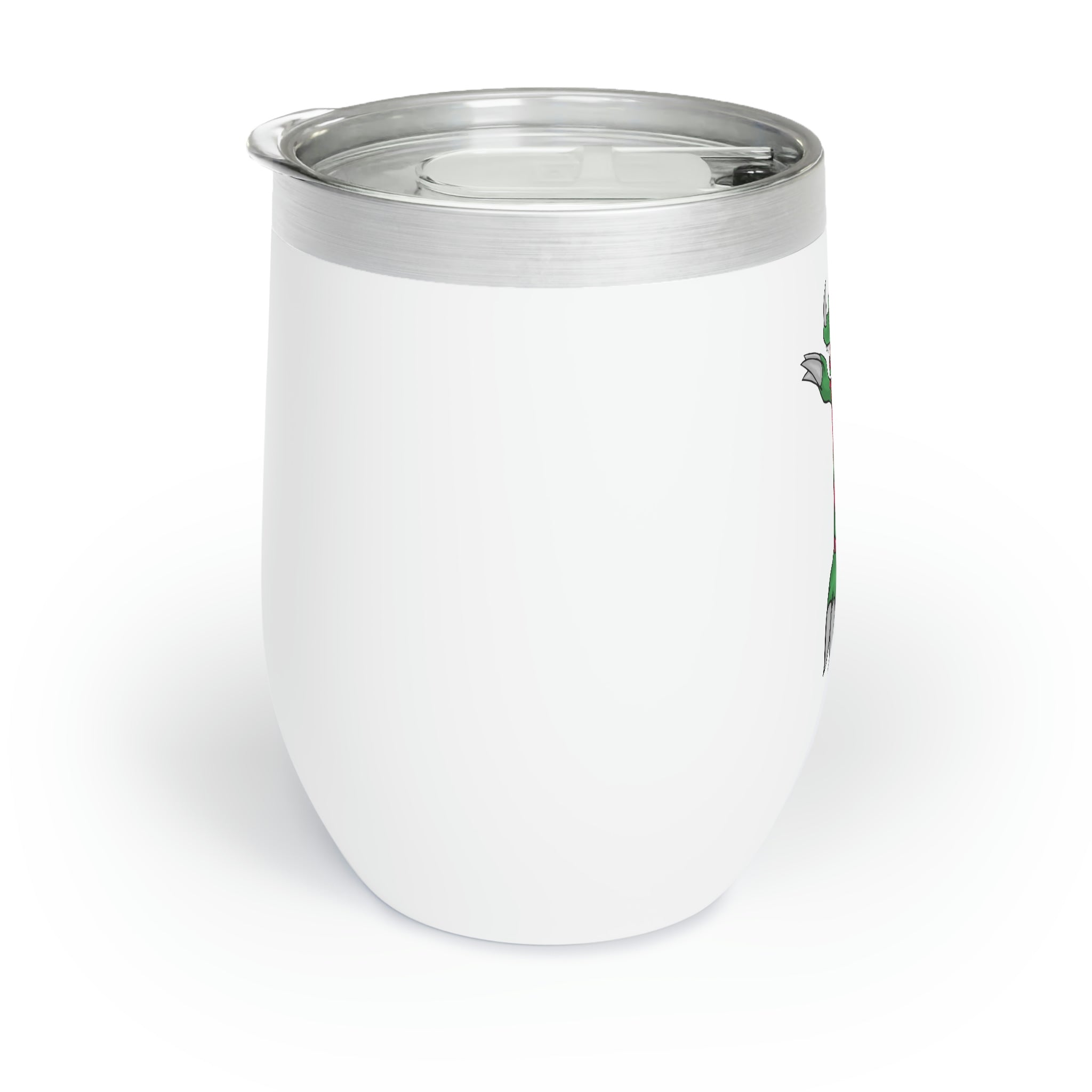 Recgor Chill Wine Tumbler in stainless steel with customizable design, perfect for enjoying wine at the ideal temperature.