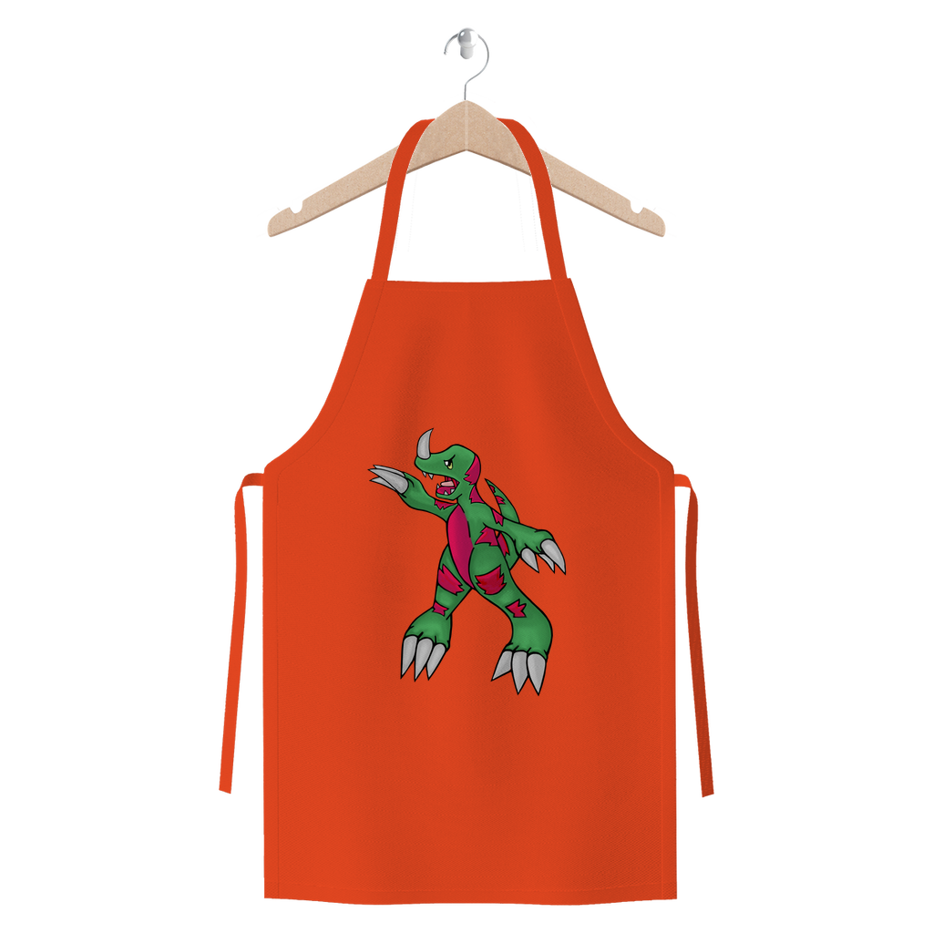 Recgor Premium Jersey Apron made from heavyweight cotton twill, featuring self-fabric ties and available in various colors.