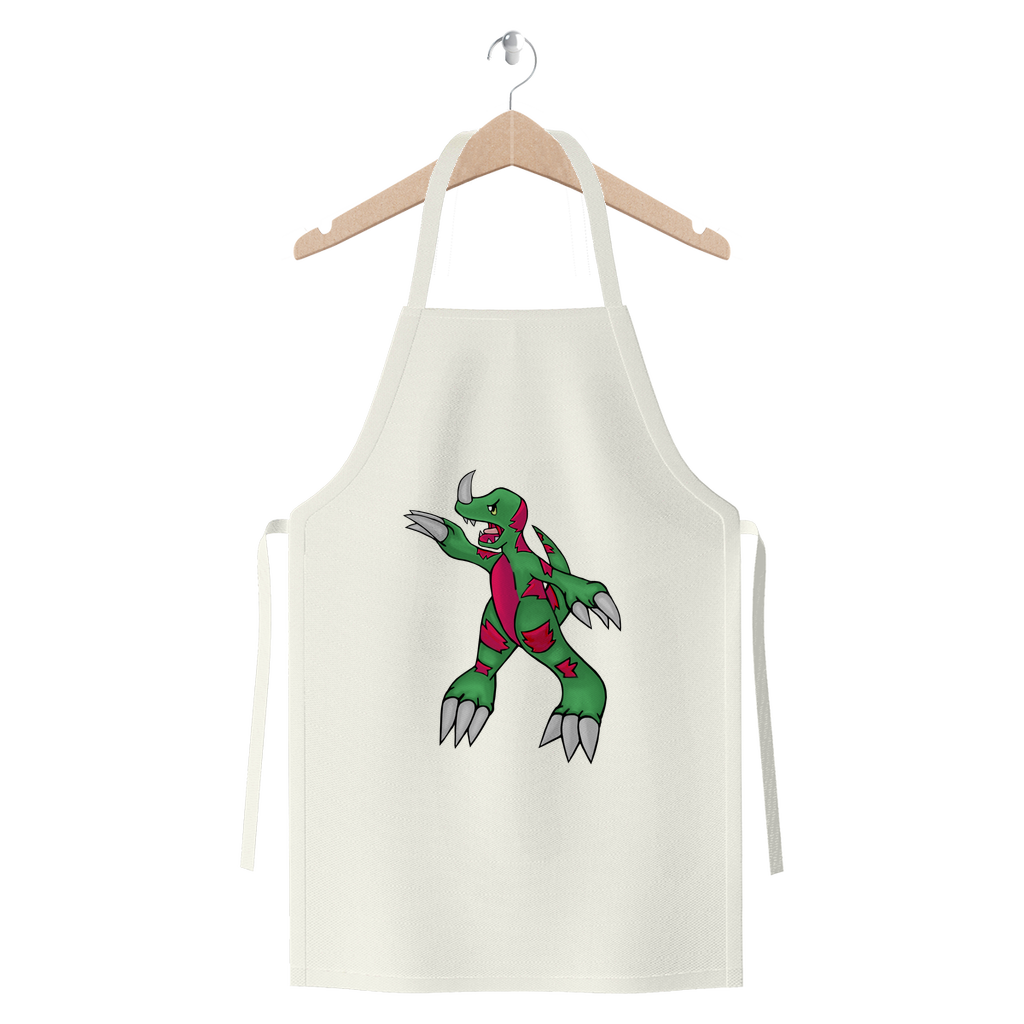 Recgor Premium Jersey Apron made from heavyweight cotton twill, featuring self-fabric ties and available in various colors.