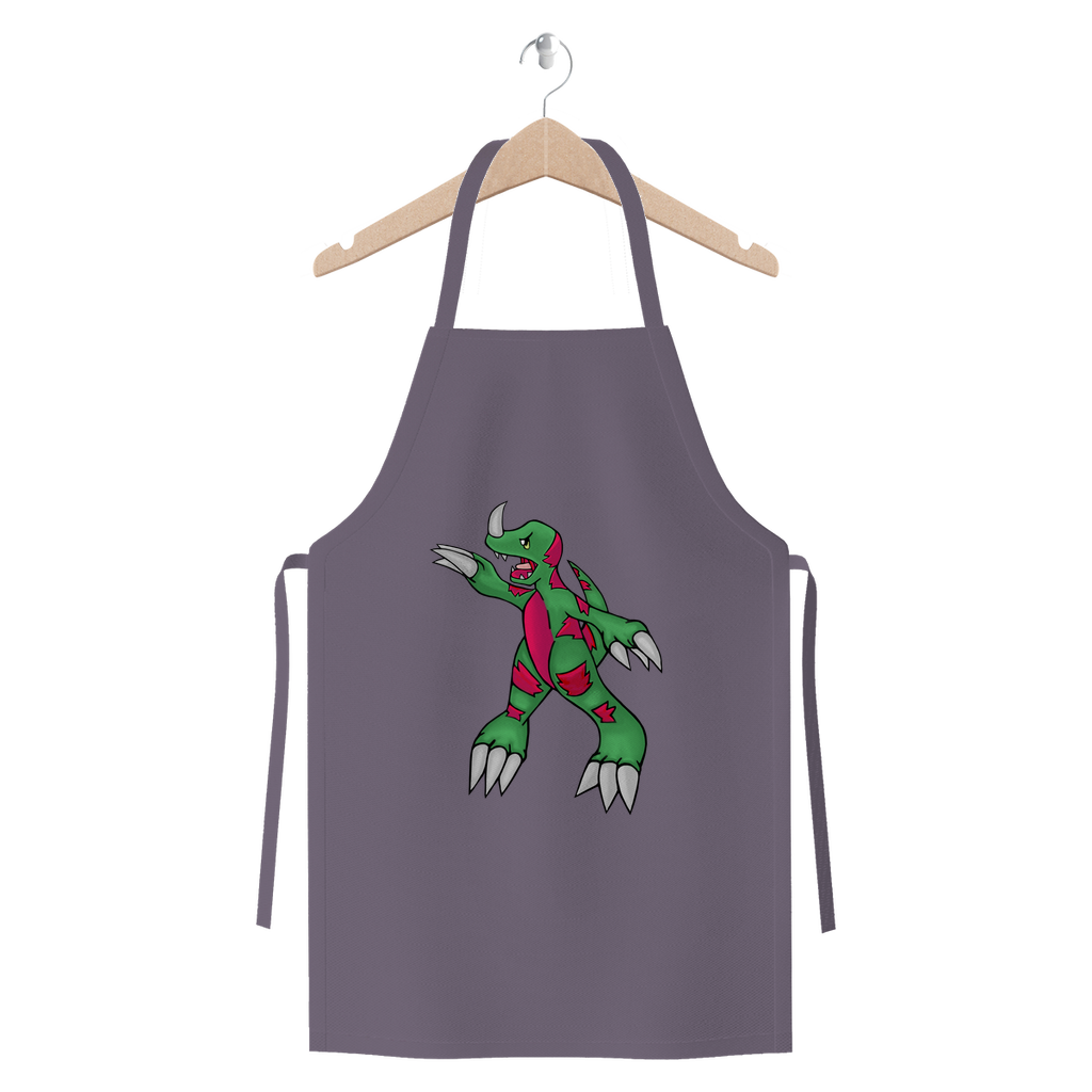 Recgor Premium Jersey Apron made from heavyweight cotton twill, featuring self-fabric ties and available in various colors.